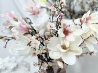 Bukett Magnolia/Körsbärsblom