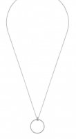 Gwen halsband - Silver 60 cm