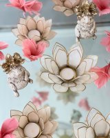 Ljuslykta Lotus 14 cm - Sand