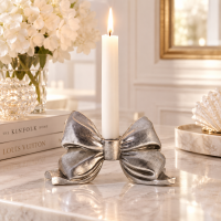 Serafina ljusstake Rosett - Silver